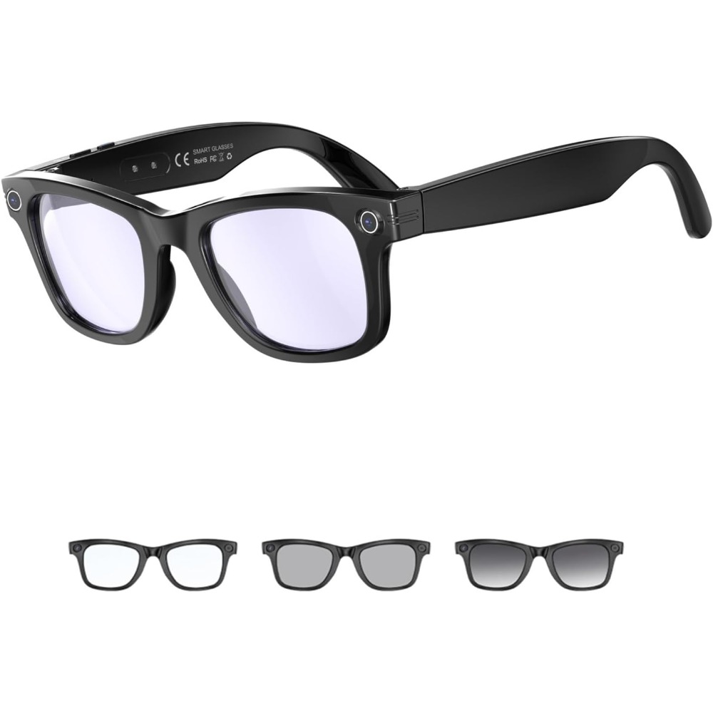 Outdoor Adventure Videos - AI-Enabled Smart Glasses with Camera, Bluetooth,