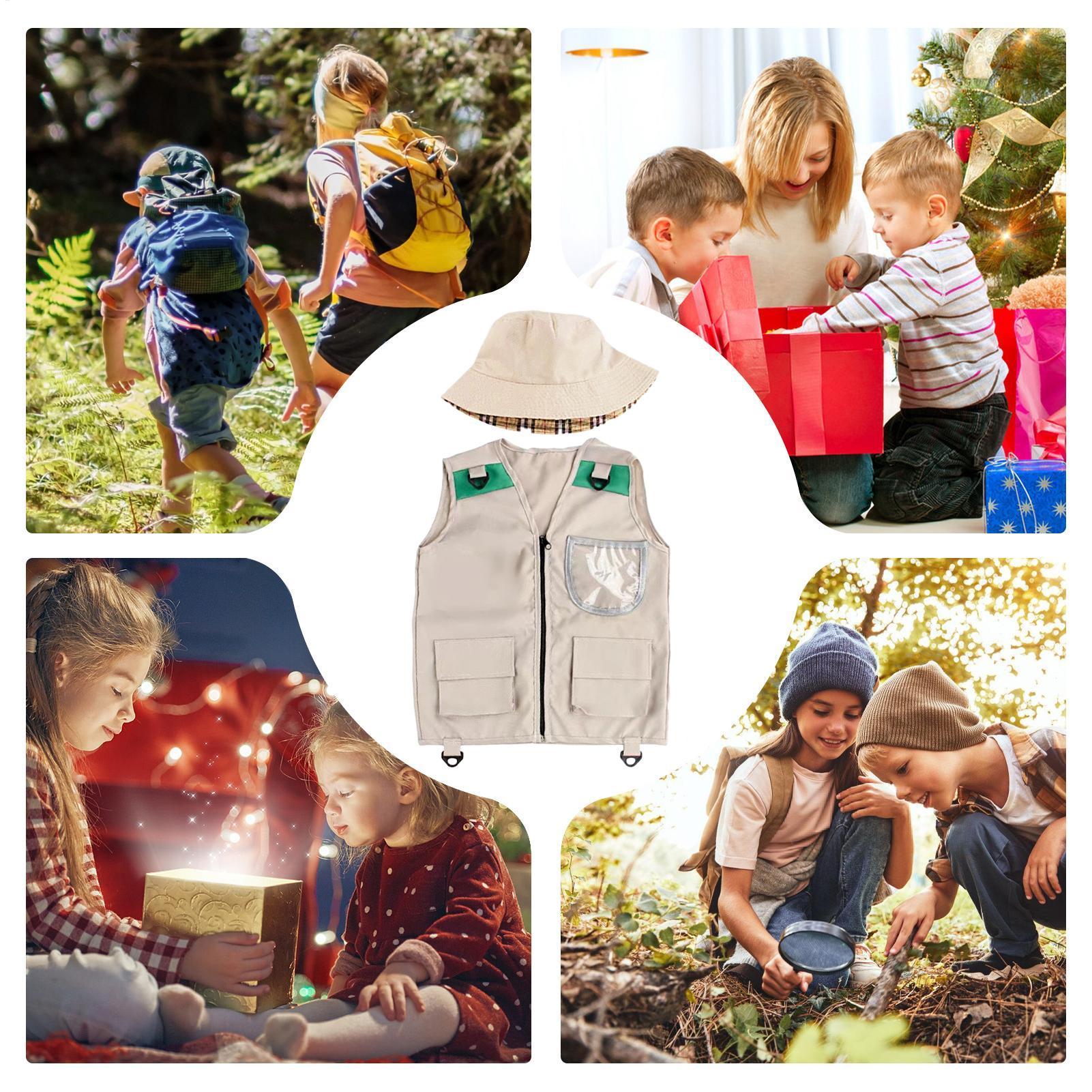 Kids Explorer Vest and Hat Cos - Outdoor Adventure Kit For Boys บทวิจารณ์และราคา