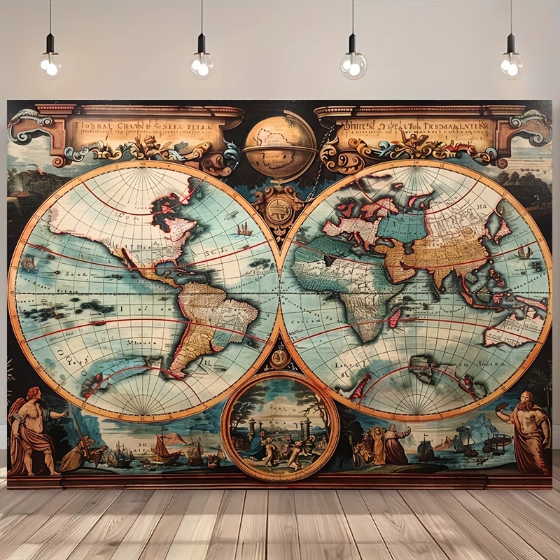1 vintage nautical adventure b - Outdoor Adventure Background บทวิจารณ์และราคา
