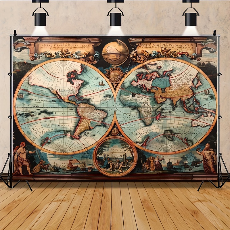 1 vintage nautical adventure b - Outdoor Adventure Background บทวิจารณ์และราคา