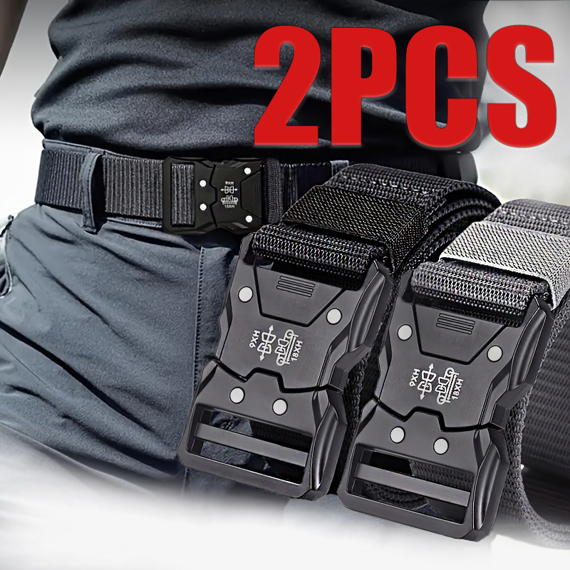 2pcs Fashion Men's Canvas Belt - Outdoor Youth Adventure บทวิจารณ์และราคา
