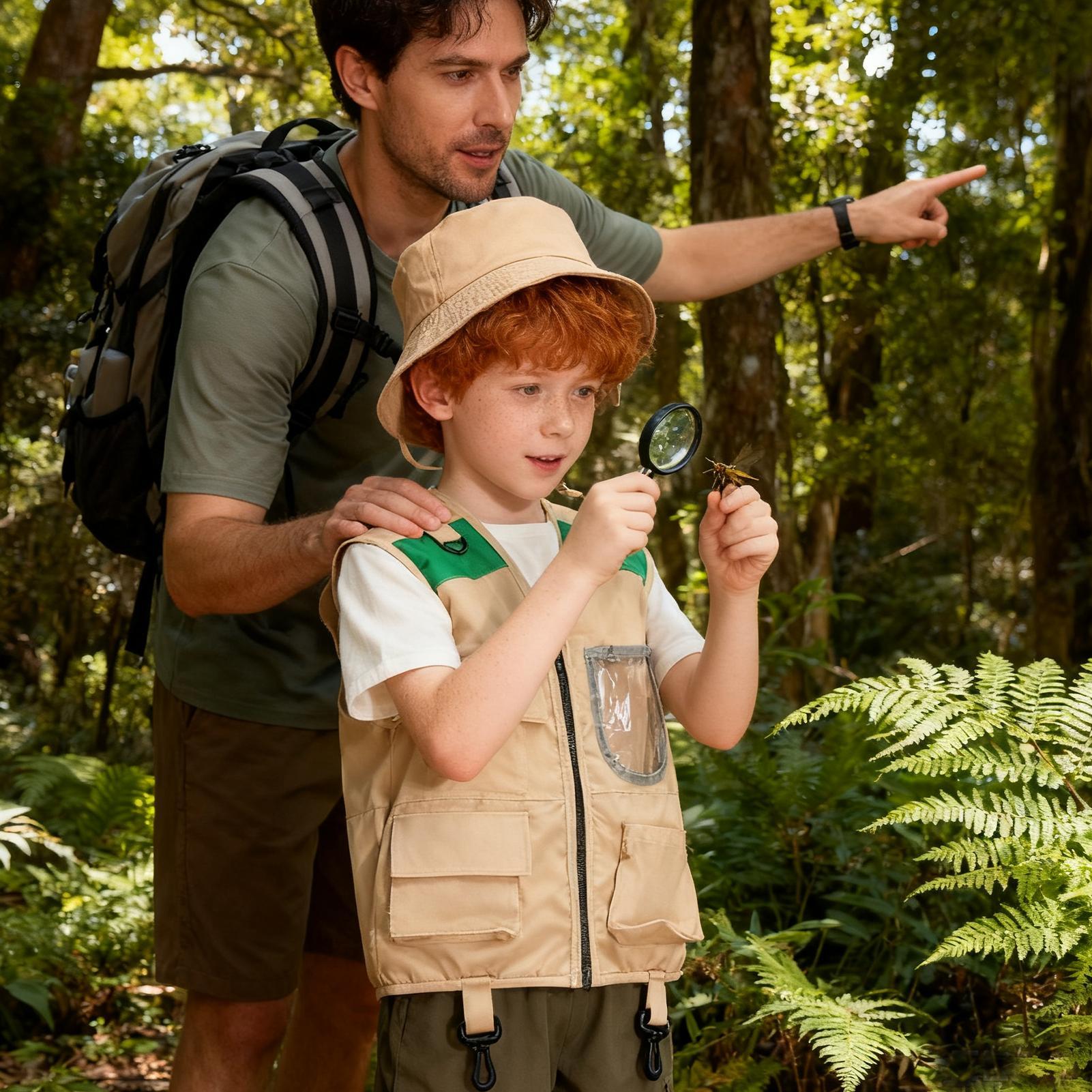 Kids Explorer Vest and Hat Hal - Outdoor Adventure Kit For Boys บทวิจารณ์และราคา