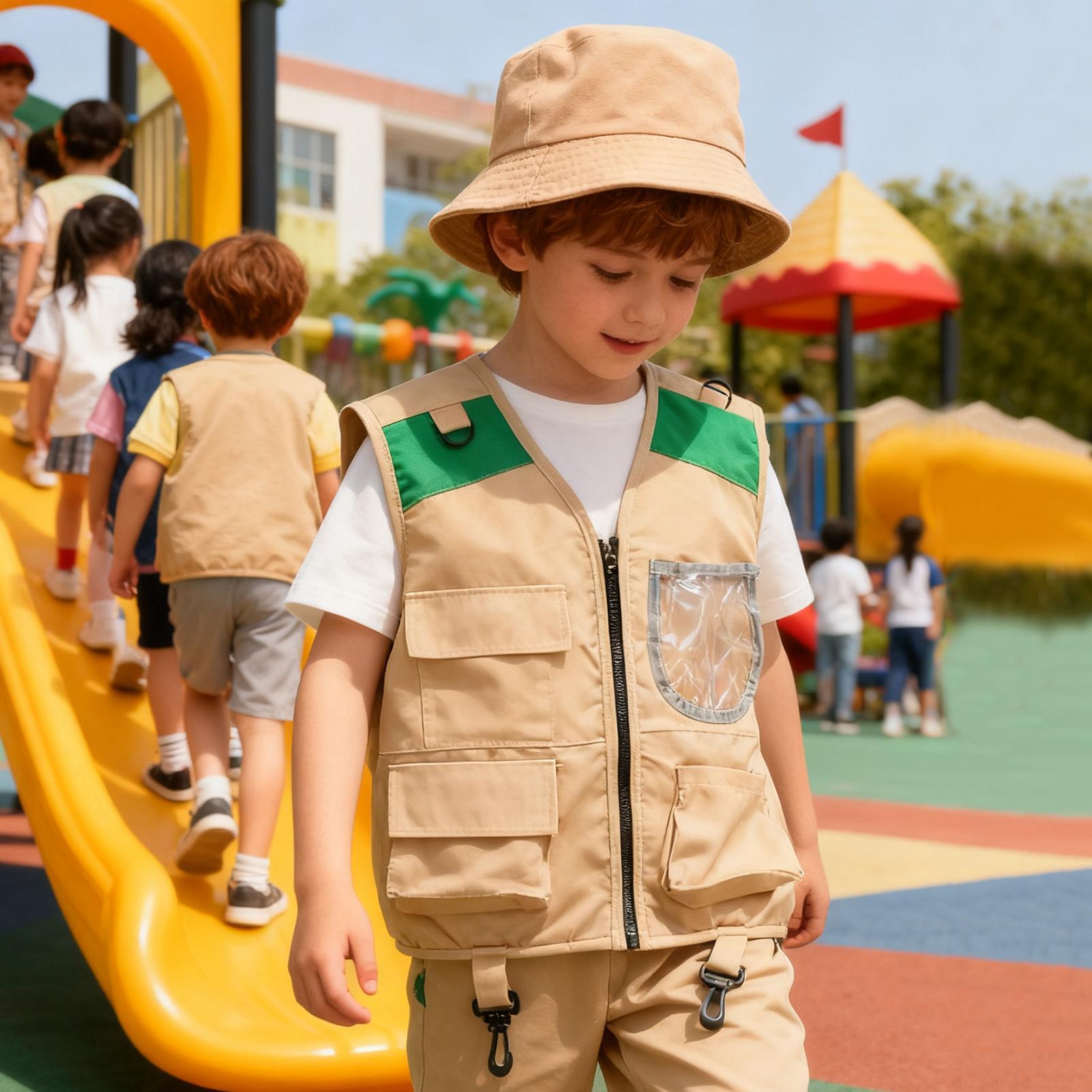 Kids Explorer Vest and Hat Hal - Outdoor Adventure Kit For Boys บทวิจารณ์และราคา