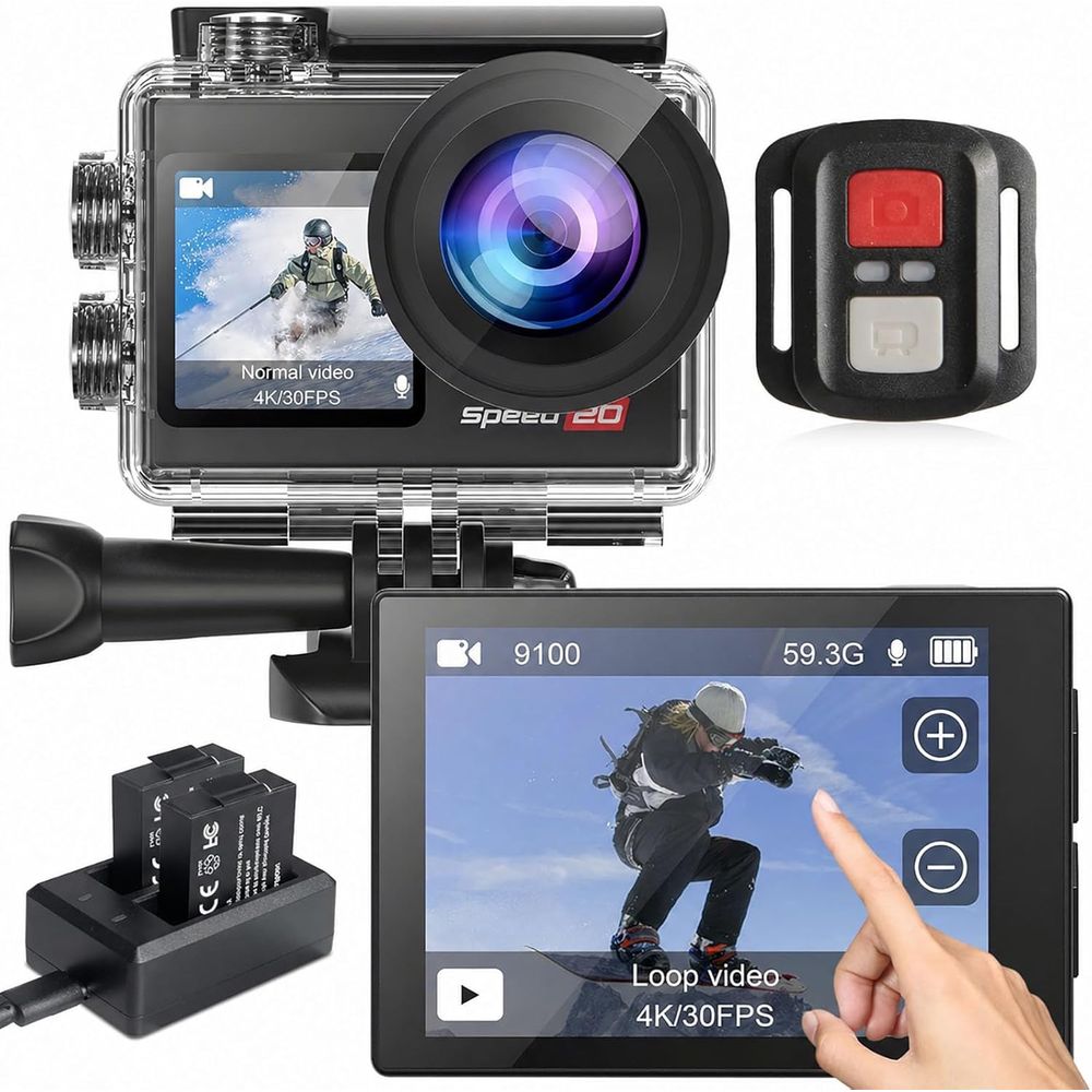 4K Waterproof Action Camera 20 - Outdoor Adventure Videos บทวิจารณ์และราคา