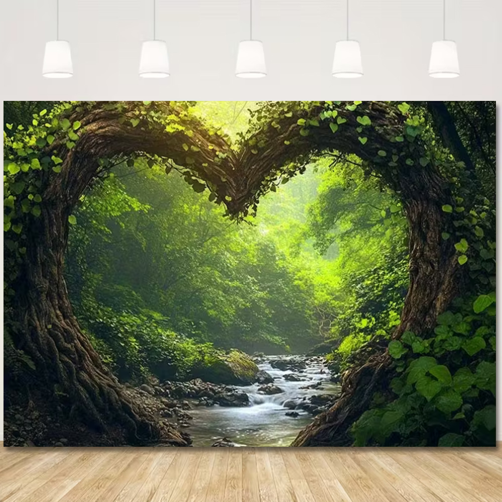 Lvy And Stone Wall Green Birth - Outdoor Adventure Background บทวิจารณ์และราคา