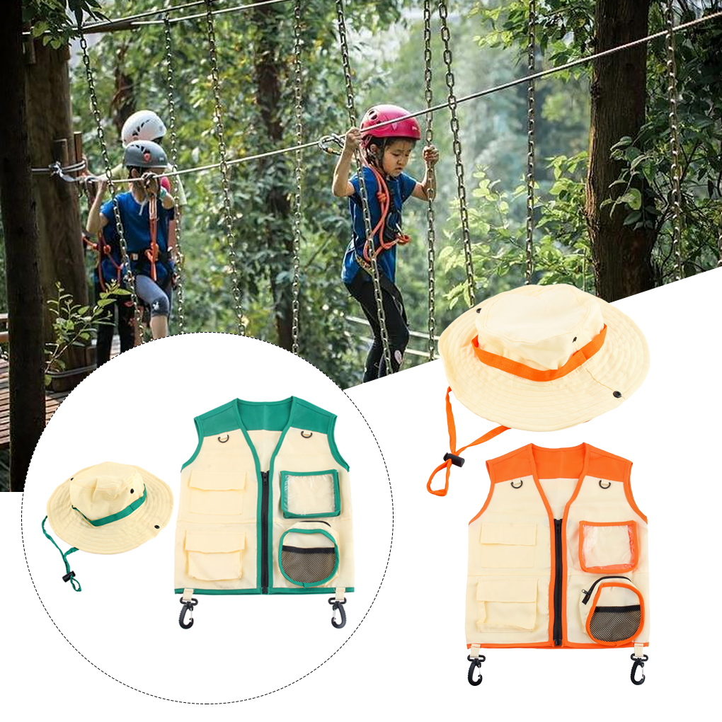 Kids Insect Explorer Vest Hat  - Outdoor Adventure Kit For Boys บทวิจารณ์และราคา