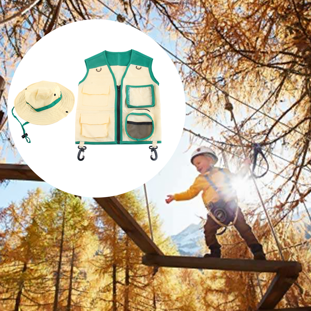 Kids Insect Explorer Vest Hat  - Outdoor Adventure Kit For Boys บทวิจารณ์และราคา