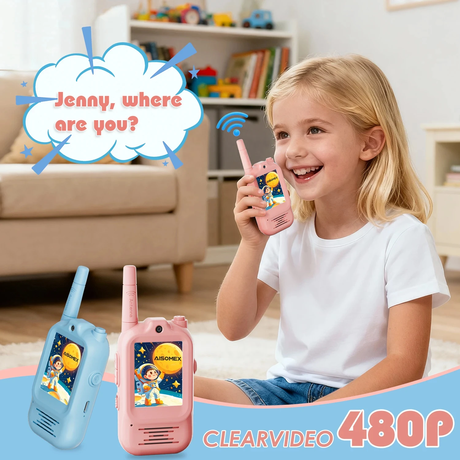 2pcs Kids Video Walkie Talkie  - Outdoor Adventure Videos บทวิจารณ์และราคา