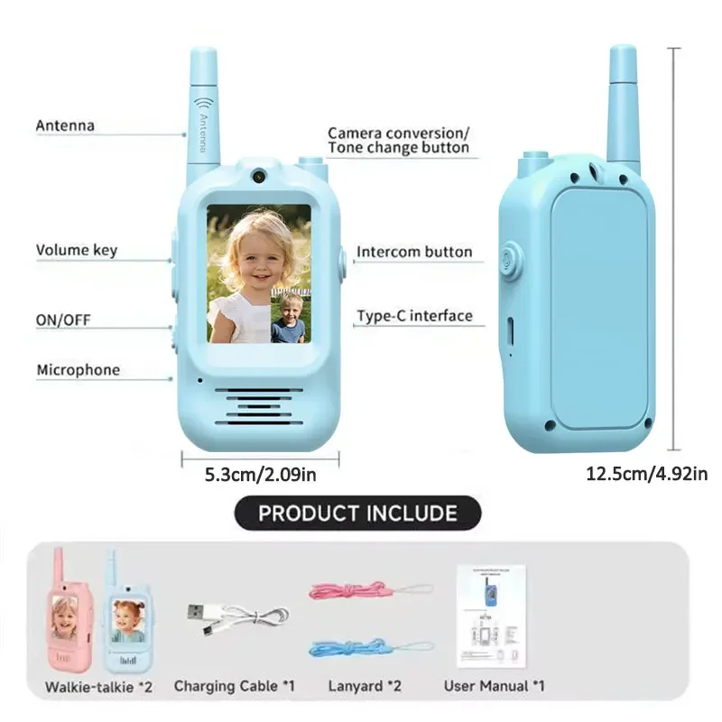 2pcs Kids Video Walkie Talkie  - Outdoor Adventure Videos บทวิจารณ์และราคา