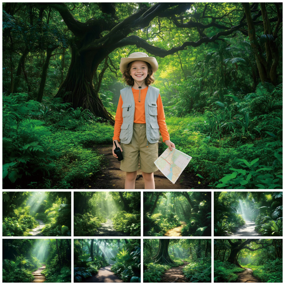 Tropical Rainforest Adventure  - Outdoor Adventure Background บทวิจารณ์และราคา