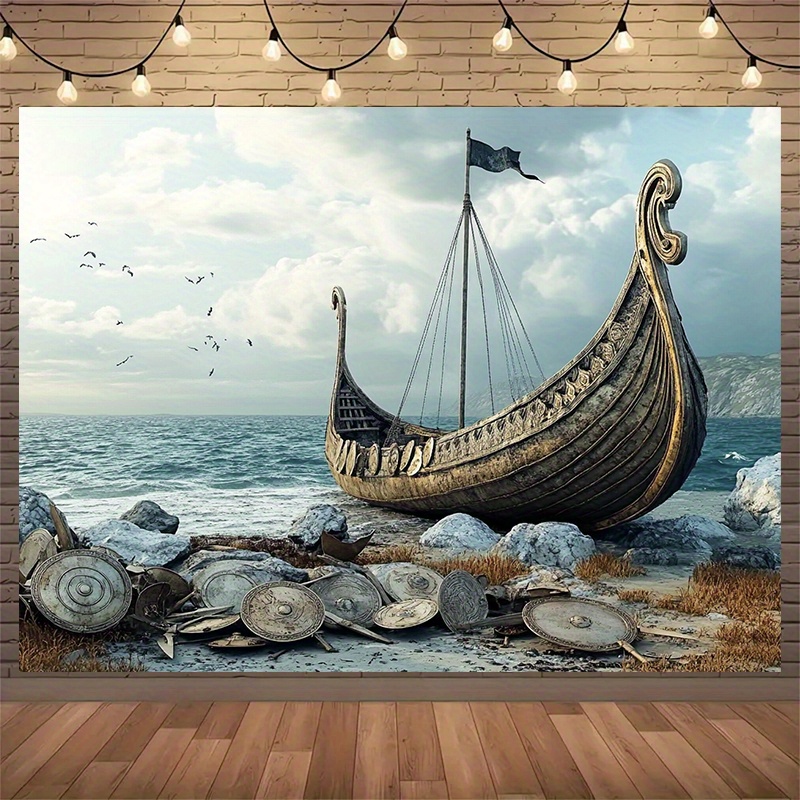 Large Viking adventure photogr - Outdoor Adventure Background บทวิจารณ์และราคา