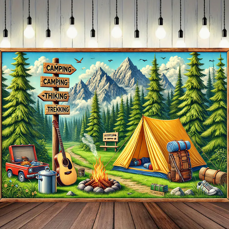 1 camping and outdoor adventur - Outdoor Adventure Background บทวิจารณ์และราคา