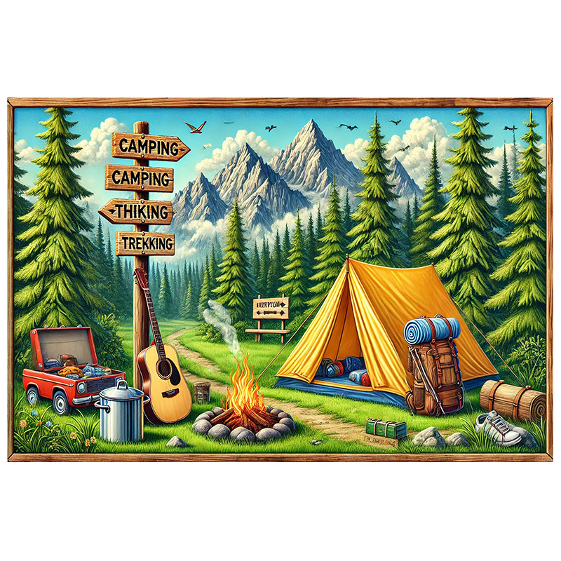 1 camping and outdoor adventur - Outdoor Adventure Background บทวิจารณ์และราคา