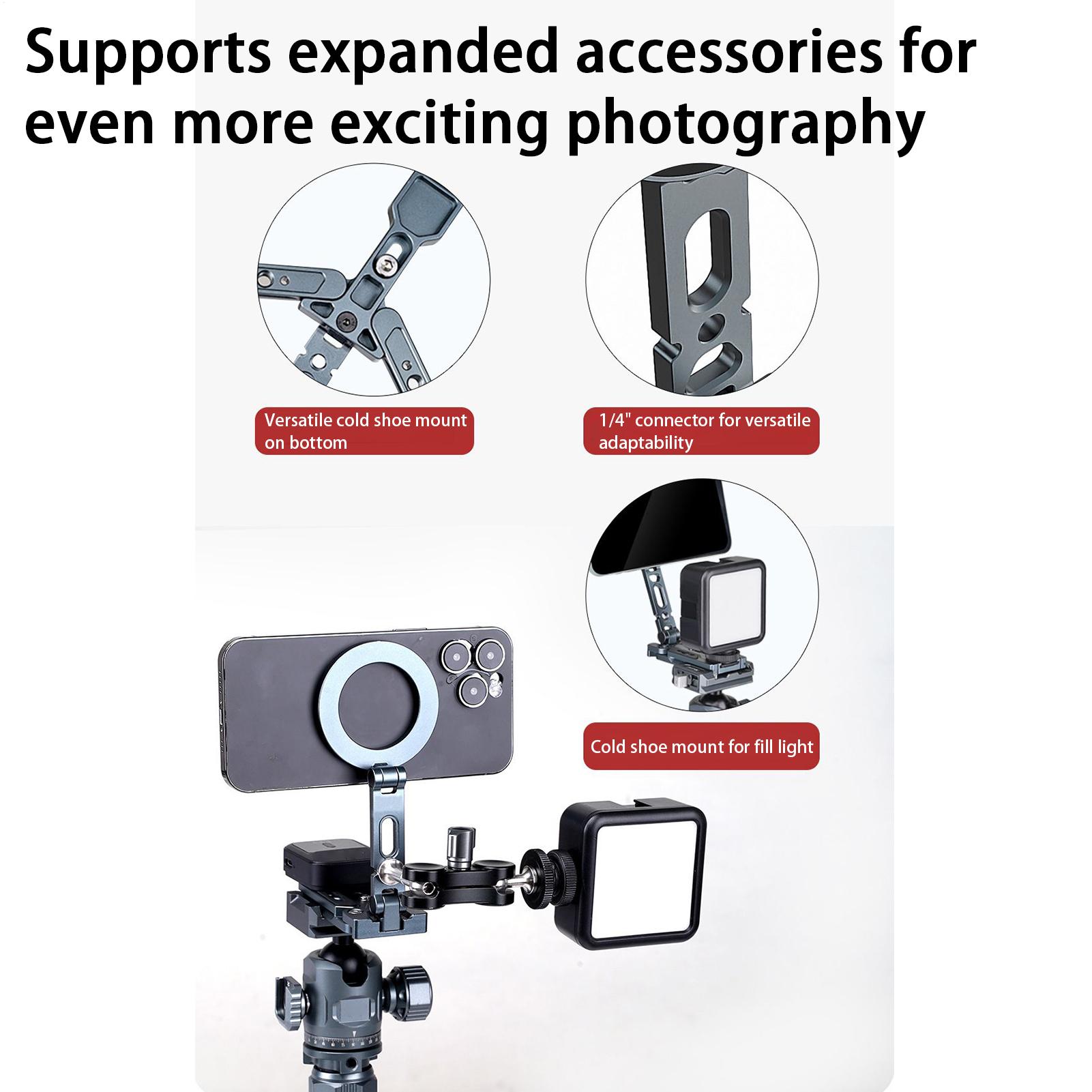 Magnetic Phone Tripod Mount Fo - Outdoor Adventure Degree บทวิจารณ์และราคา