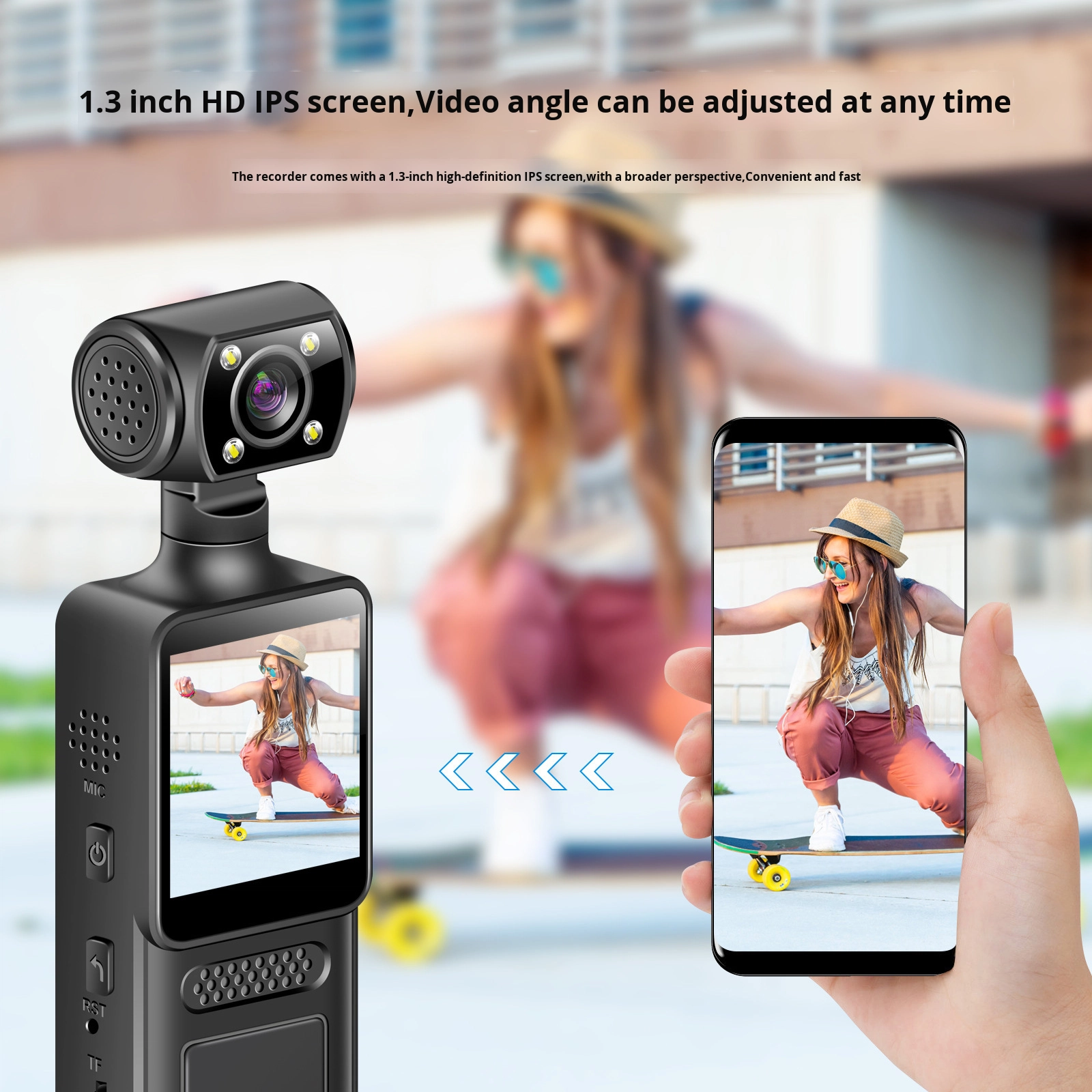 Portable HD WiFi Body-Worn Cam - Outdoor Adventure Videos บทวิจารณ์และราคา