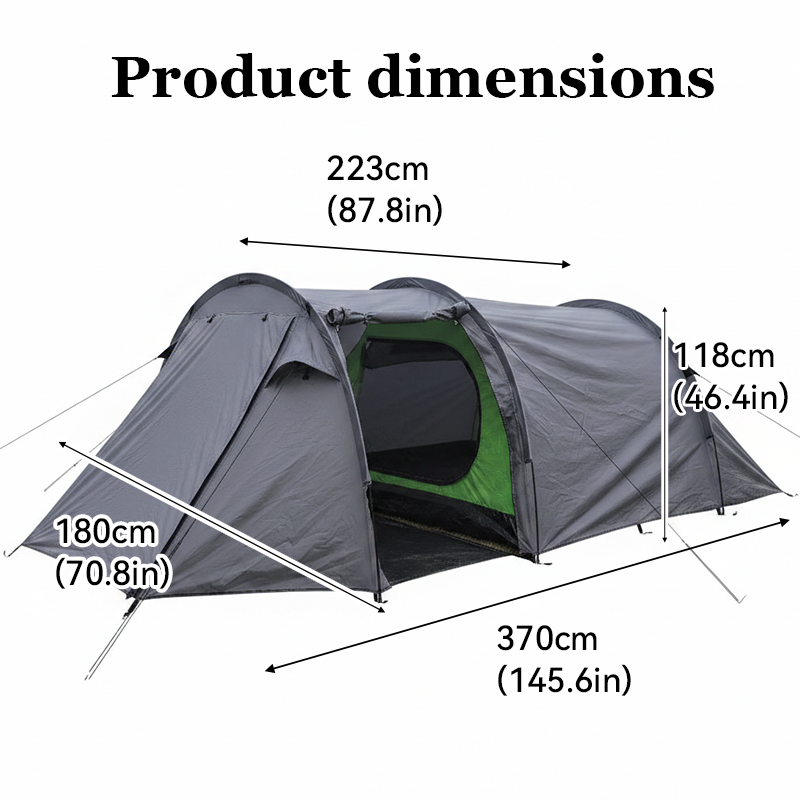 Spacious 3-4 Person Portable T - Outdoor Adventure Group บทวิจารณ์และราคา