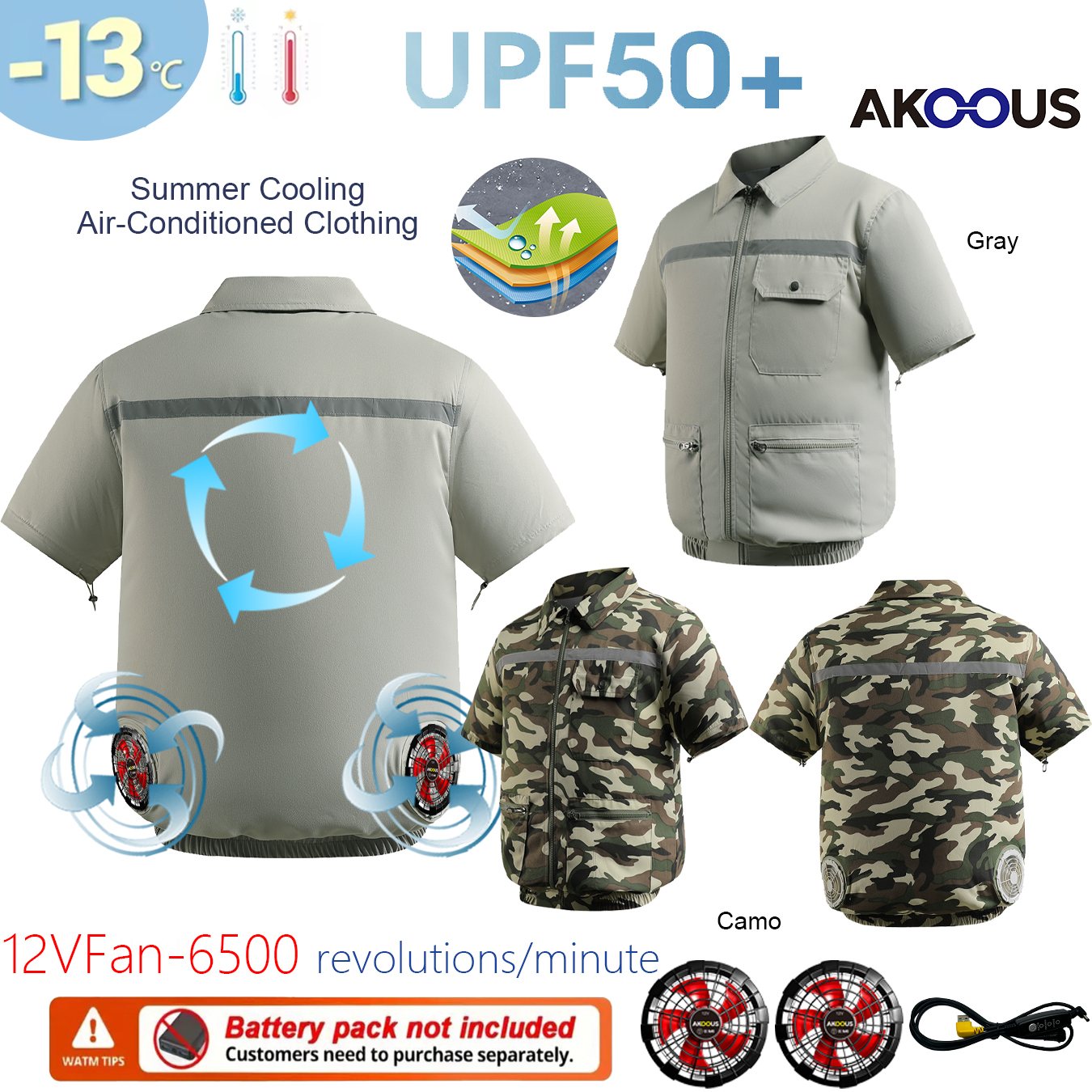 Summer USB 12V/5V Air Conditio - Outdoor Adventure Clothing บทวิจารณ์และราคา