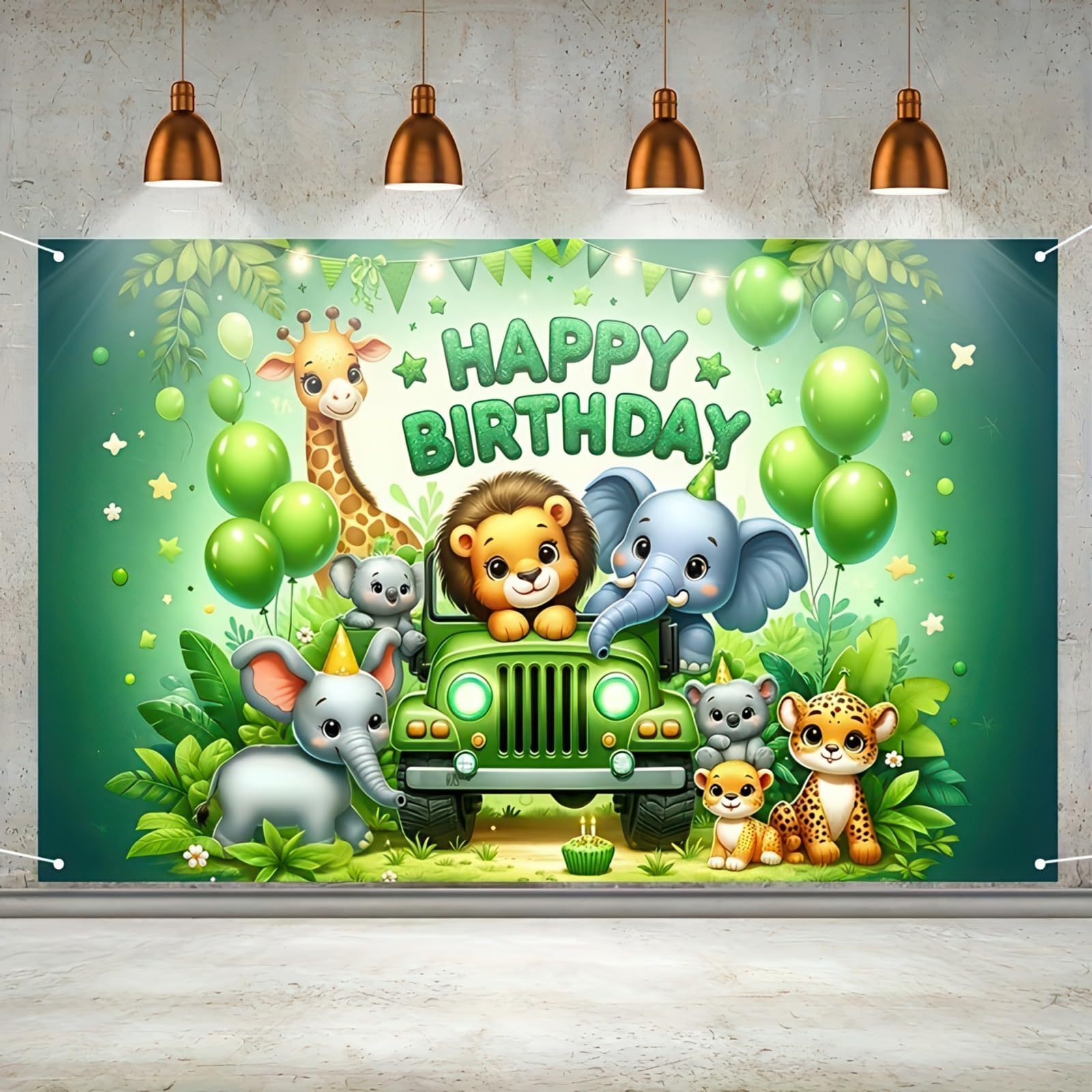 Jungle Adventure Birthday Part - Outdoor Adventure Background บทวิจารณ์และราคา
