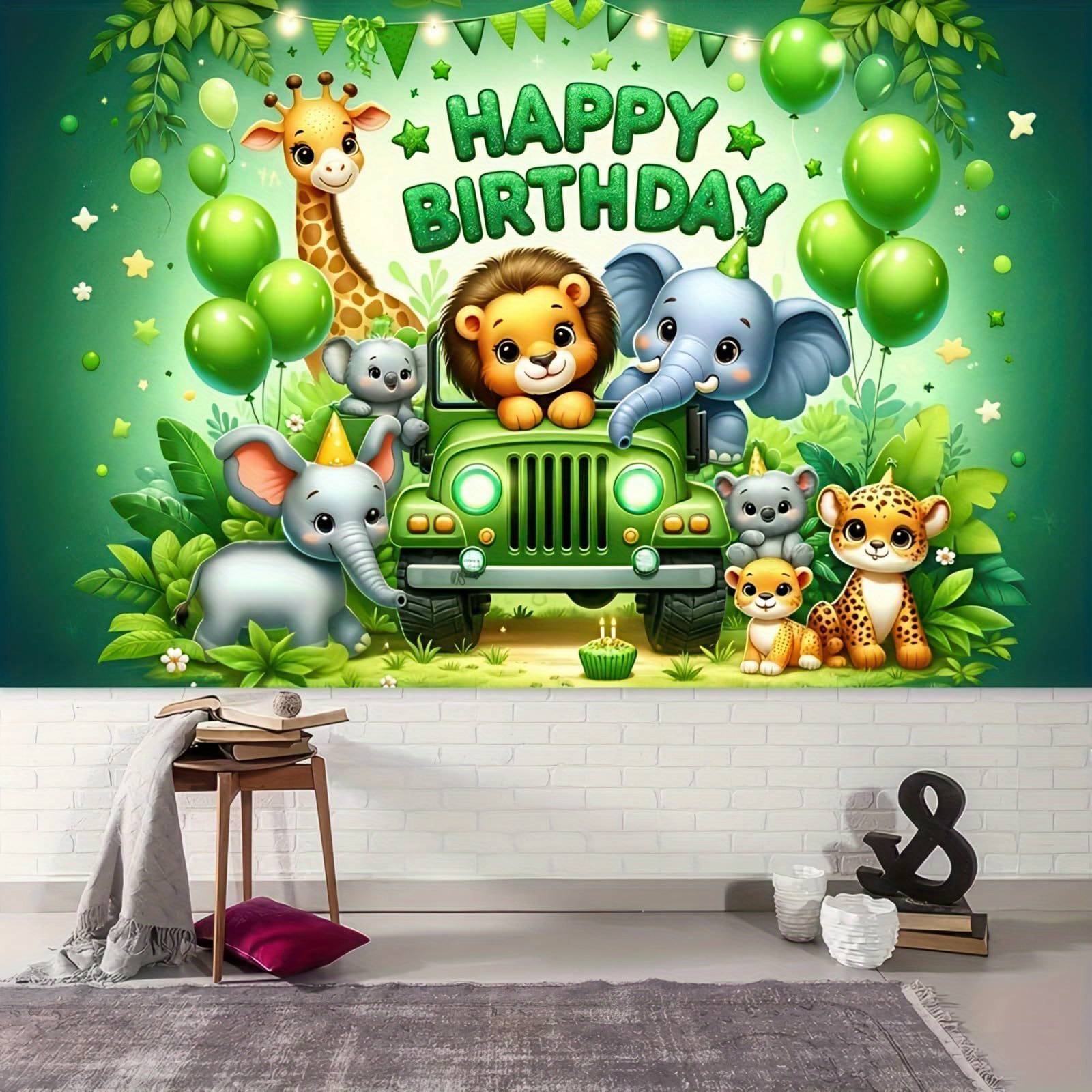 Jungle Adventure Birthday Part - Outdoor Adventure Background บทวิจารณ์และราคา