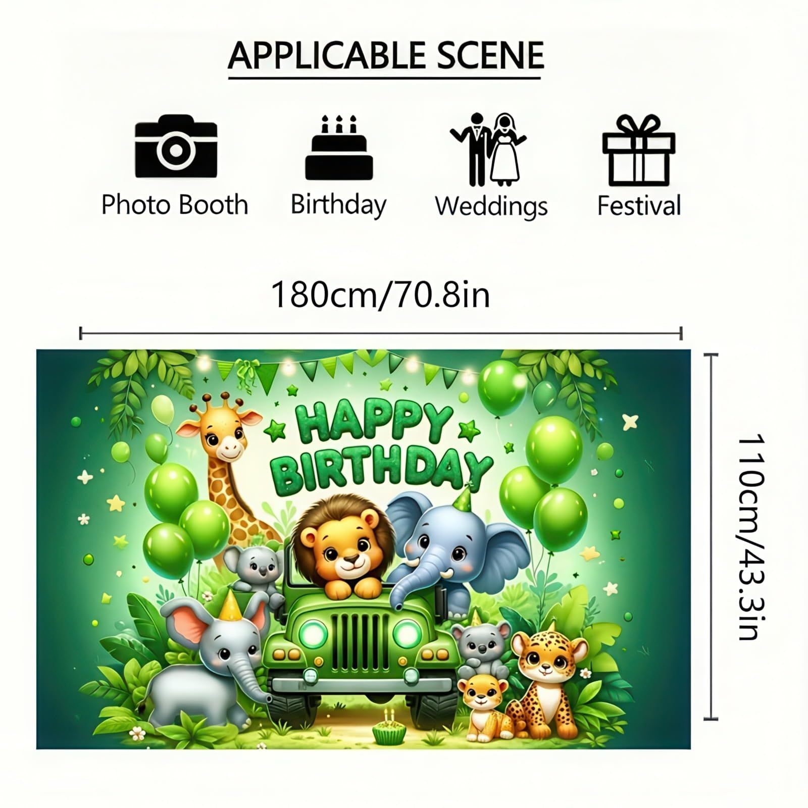 Jungle Adventure Birthday Part - Outdoor Adventure Background บทวิจารณ์และราคา