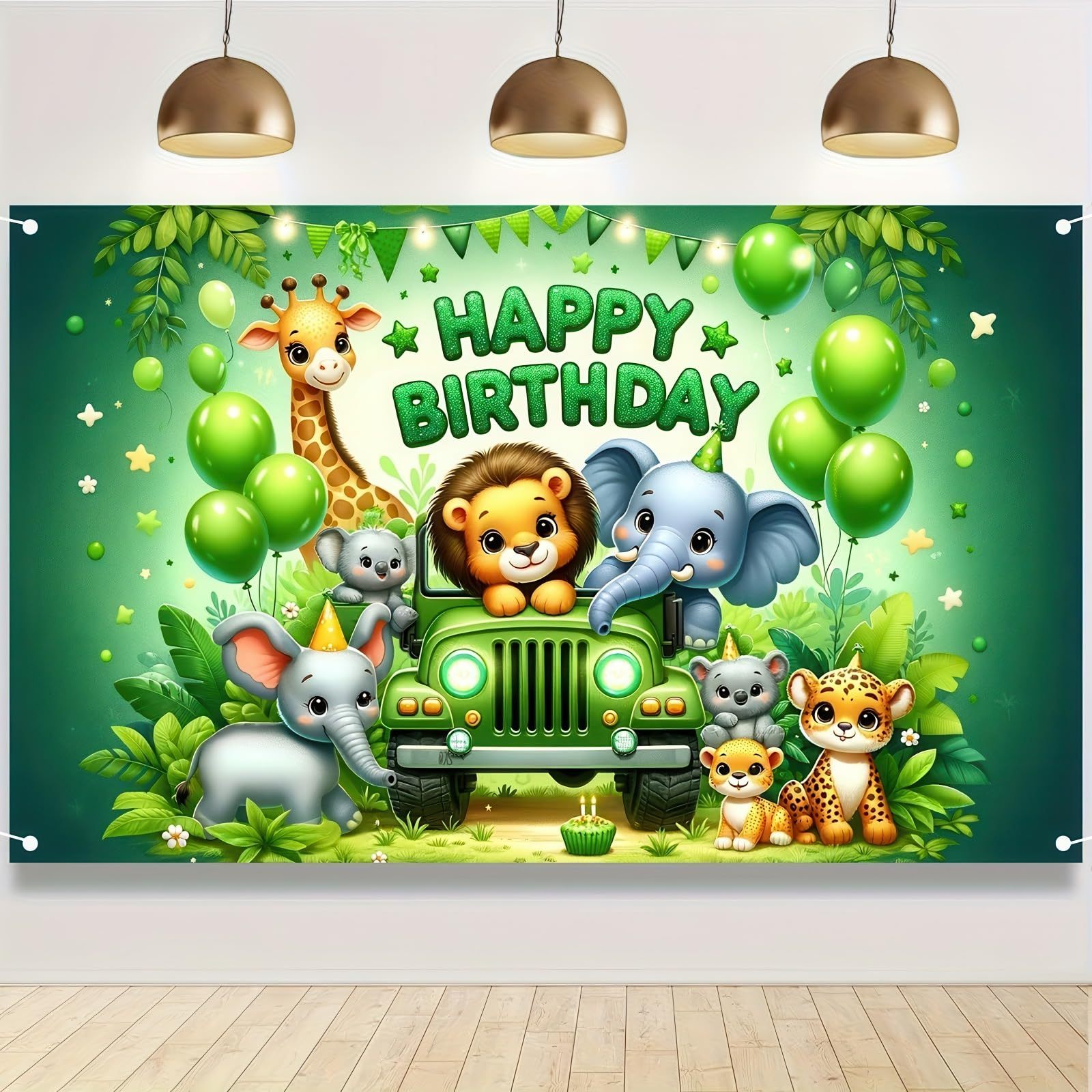 Jungle Adventure Birthday Part - Outdoor Adventure Background บทวิจารณ์และราคา
